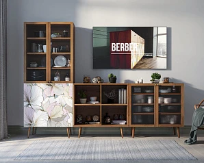 красивый Буфет "Berber" с дверками малый принт 31 арт BB37/Print_31 на заказ