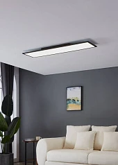 купить 900821 Потолочный светильник  SALOBRENA 1, 33W (LED), 4000K, 4700lm, L1200, B300, H50, алюминий, сталь, черный / пластик, белый