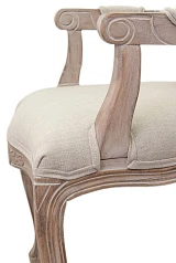 Мягкий стул с подлокотниками Gran Arm Beige