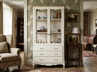 купить красивый Шкаф "Леонтина (Leontina)" для посуды высокий 3 ящика арт ST9355/3