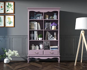красивый Стеллаж Leontina Lavanda двойной арт GS27/2L