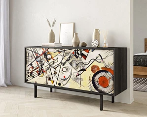 купить Комод две дверки и три ящика "Emerson" by Kandinsky арт EM08/Print_01