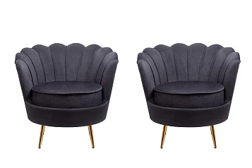 красивые Комплект кресел ракушка Pearl Black на заказ