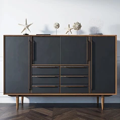 заказать стильные Большой комод "Bruni Black" арт BR09Black