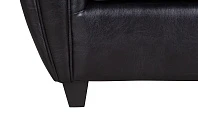 заказать стильное Кресло кожаное широкое Flog черное