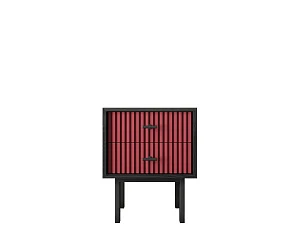 Тумбочка с двумя ящиками "Emerson" арт EM16/red/L на заказ в интернет-магазине