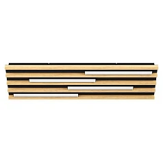 390428 Настенно-потолочный светильник MARREIRA, 4x9W(LED), 4200lm, L780, B220, H60, сталь, черн/дерево на заказ