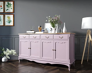 стильный Комод "Leontina lavanda" с ящиками и дверками арт ST9345L