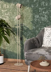 44166 Торшер TILSTON, 2X8W(E14), сталь, песочный