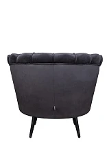 заказать Низкое кресло ракушка Pearl черный V2