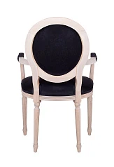 Мягкий стул с подлокотниками Delo Arm Black Velvet в интерьере
