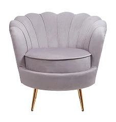 Низкое кресло ракушка Pearl Grey на заказ в интернет-магазине