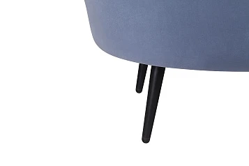 купить Диван ракушка Pearl Double Blue на черных ножках