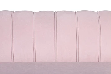Диван ракушка Pearl Double Pink на черных ножках