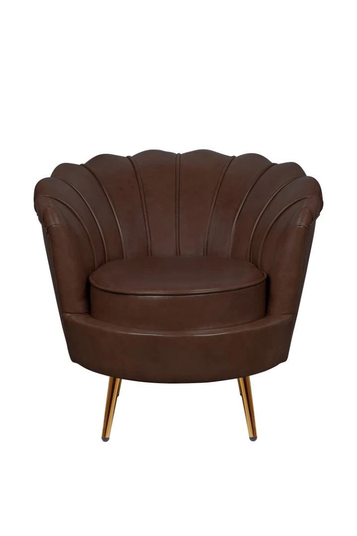 фото Низкое кресло ракушка Pearl Brown V2 в интерьере