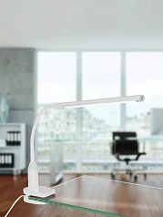 красивые 96434 Светодиодный светильник на прищепке LAROA с сенсор. диммир., 4,5W(LED), L450, H275, пластик, бе на заказ