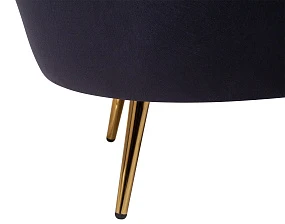 красивое Низкое кресло ракушка Pearl Black