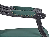 Мягкий стул с подлокотниками Runako Green в интерьере