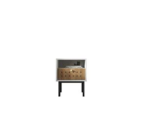 Тумбочка с ящиком KOTO арт KT01 Белый в интернет-магазине