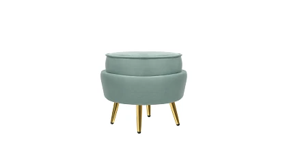 купить Кресло с пуфом ракушка Pearl Green