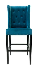 стильный Дизайнерский барный стул Skipton Blue Velvet