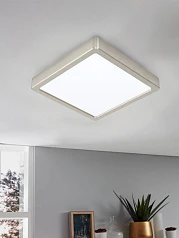 99253 Светодиодный накладной светильник FUEVA 5, 17W (LED), 210х210, H28, 2100lm, 4000K, сталь, нике на заказ