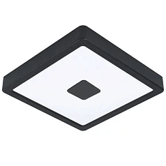 заказать 900283 Уличный настенно-потолочный светильник IPHIAS 2, LED 17W, 2000lm, IP44, L210, B210, H30, сталь, черный/ пластик, белый