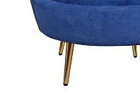 заказать Низкое кресло ракушка Pearl синий в интернет-магазине