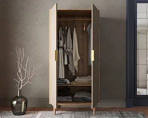 купить стильный Шкаф малый двухстворчатый "Line" R24/beige