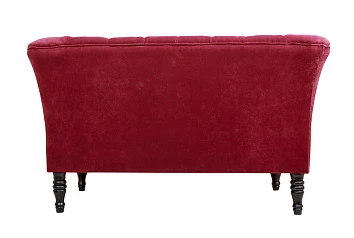 стильный Прямой двухместный диван Dalena Vine красный