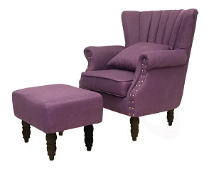 купить стильное Кресло с пуфом Lab Violet V2