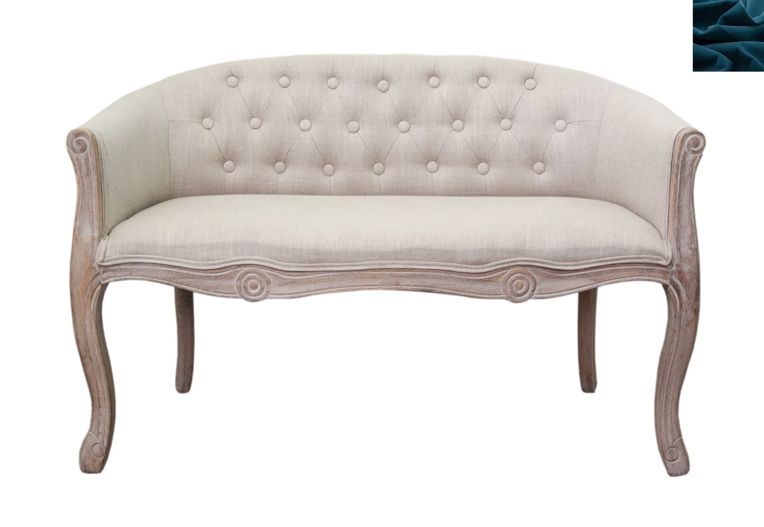 красивый Дизайнерский двухместный диван Kandy Double Mocca цвет синий в интернет-магазине