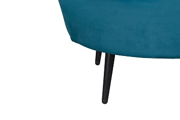заказать Диван ракушка Pearl Double Marine Velvet на черных ножках