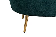 красивое Низкое кресло Pearl Green Boucle