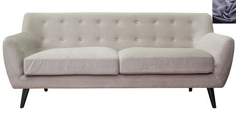 заказать Прямой мягкий диван Albert 11 цвет серый