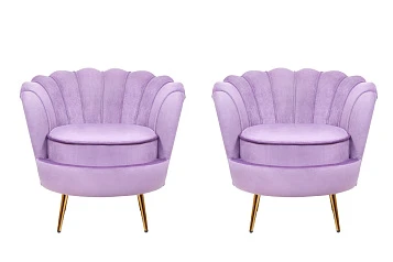 красивое Комплект кресел ракушка Pearl Purple в интернет-магазине