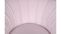 заказать Низкое кресло ракушка Pearl розовый V2 на черных ножках