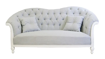 стильный Французский диван для гостиниц Velina цвет серый на заказ