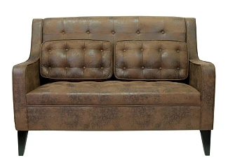 красивый Дизайнерский двухместный диван Hublon коричневый в интернет-магазине