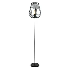 49474 Торшер NEWTOWN, 1x60W (E27), ?275, L235, H1595, сталь, черный