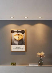 красивые 900745 Комплект встраиваемых диммируемых светильников SALICETO, 3X6W (LED), 2700K, 1350lm, ?88, алюминий, белый / стекло, прозрачный, белый в интернет-магазине