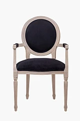 купить Мягкий стул с подлокотниками Delo Arm Black Velvet в интернет-магазине