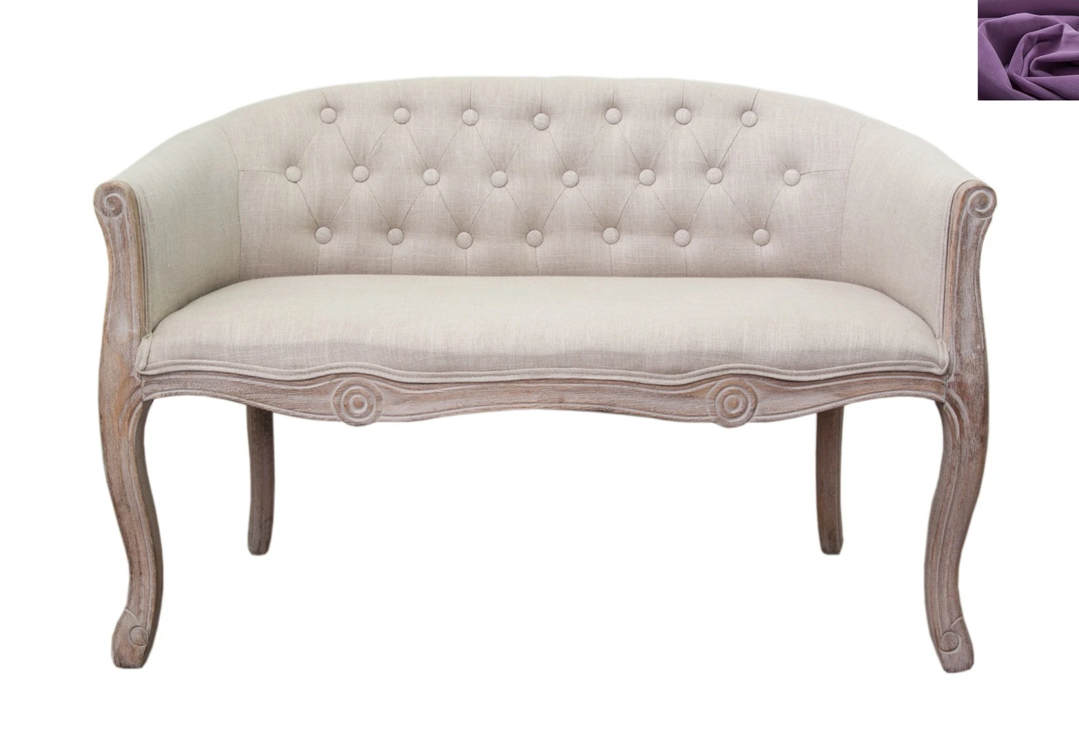 купить стильные Дизайнерский двухместный диван Kandy Double Mocca цвет фиолетовый в интернет-магазине