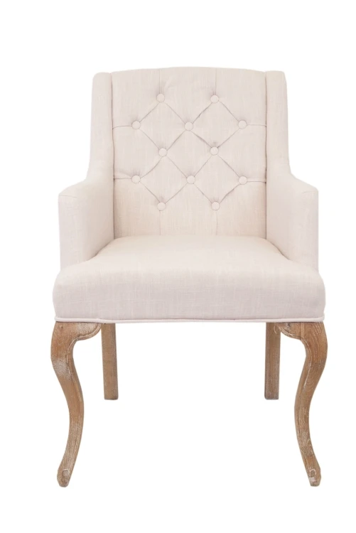 Мягкий стул с подлокотниками Deron White на заказ в интернет-магазине