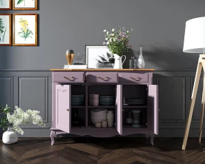 красивый Комод "Leontina Lavanda" (3 ящика и 3 двери) арт ST9344L
