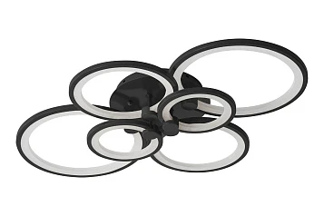 Люстра Oris 6 rings black в интернет-магазине