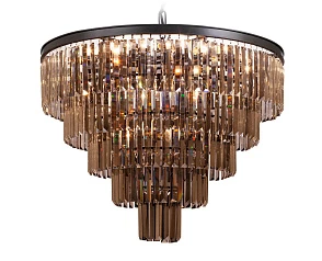 стильные Люстра Odeon 5 Rings Smoke