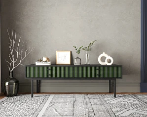 Консоль с двумя ящиками "Emerson" арт EM23/green/L на заказ в интернет-магазине