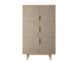 фото Большой комод с шестью дверками "Line" R20/beige
