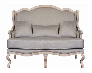 Двухместный дизайнерский диван Brody Double grey